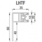 35 mm zijgeleiders met hoek (LHTF)